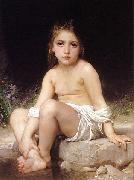 Child at Bath, Adolphe William Bouguereau